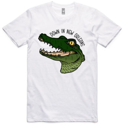 Down In New Orleans Alligator Tee - AS Colour Adult Staple Tee  Thumbnail