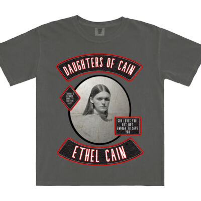 Ethel Cain Biker Logo - Gildan Comfort Colours Boxy Tee Thumbnail